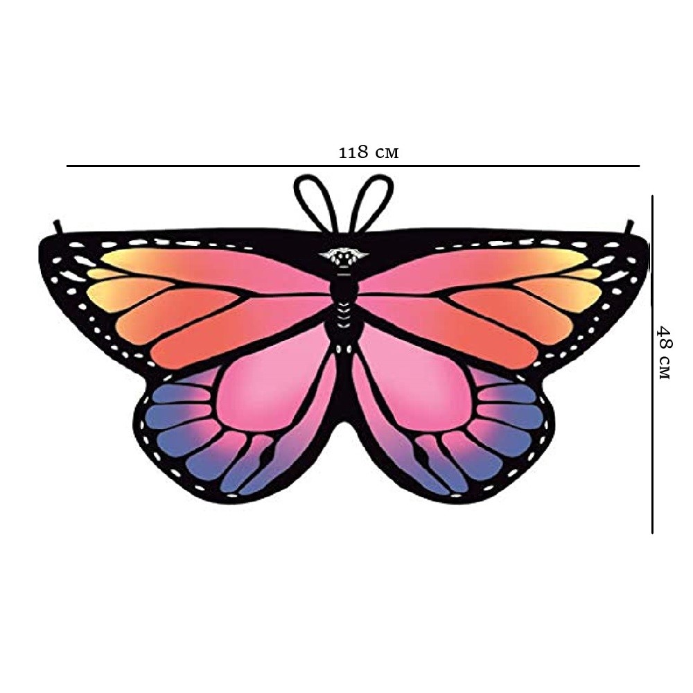Крылья бабочки тканевые детские 118х48см, №4 купить в Нижнем Новгороде